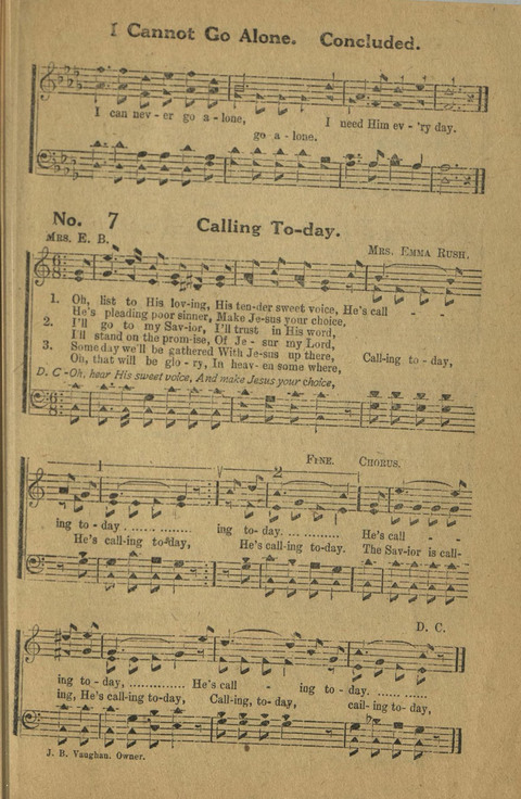 Heavenly Echoes No. 2: for Sunday Schools Singing Schools & Social Gatherings page 7