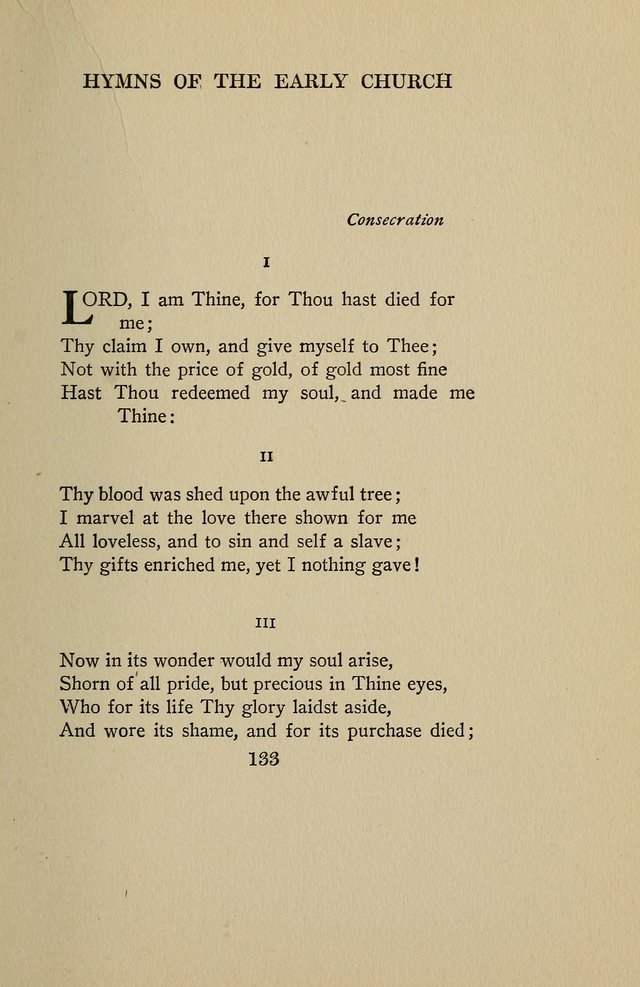 Hymns of the Early Church: translated from Greek and Latin sources; together with translations from a later period; centos and suggestions from the Greek; and several original pieces page 133