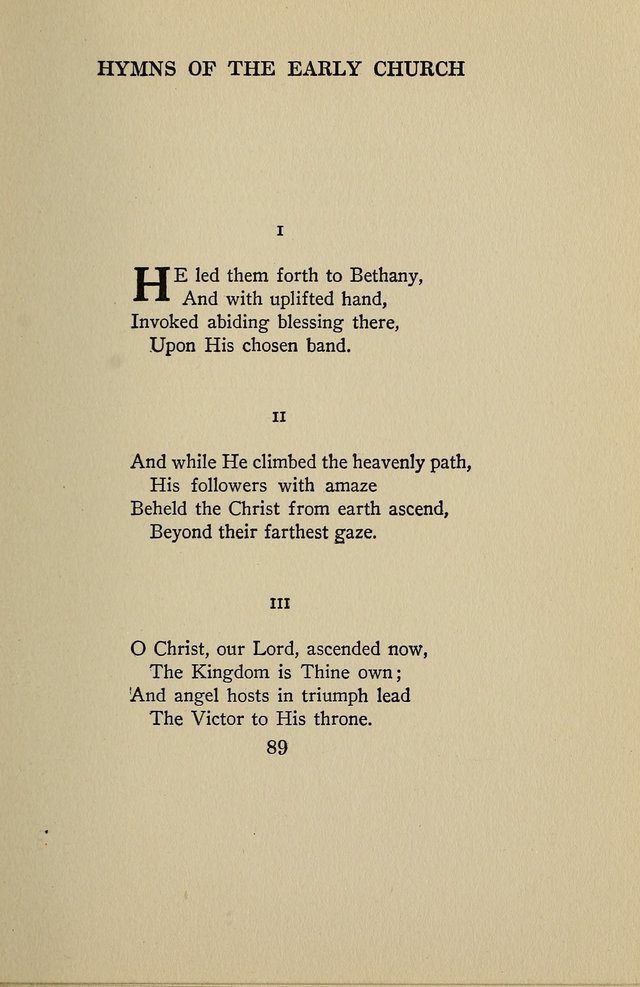 Hymns of the Early Church: translated from Greek and Latin sources; together with translations from a later period; centos and suggestions from the Greek; and several original pieces page 89