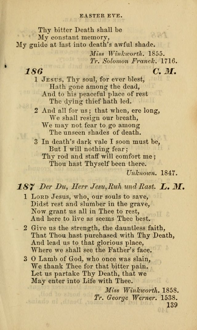 Hymns for the use of the Evangelical Lutheran Church, by the Authority of the Ministerium of Pennsylvania page 137