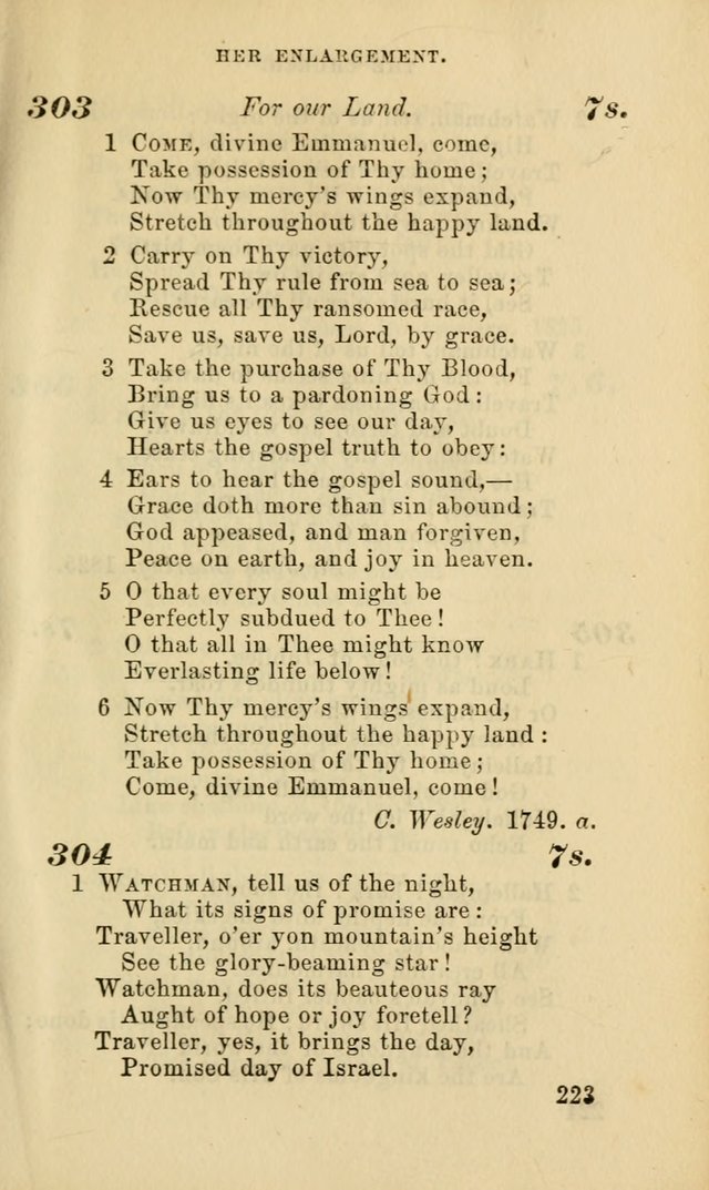 Hymns for the use of the Evangelical Lutheran Church, by the Authority of the Ministerium of Pennsylvania page 223