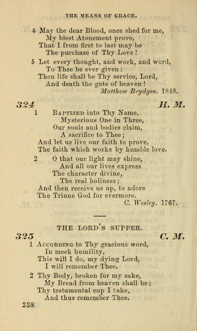 Hymns for the use of the Evangelical Lutheran Church, by the Authority of the Ministerium of Pennsylvania page 238