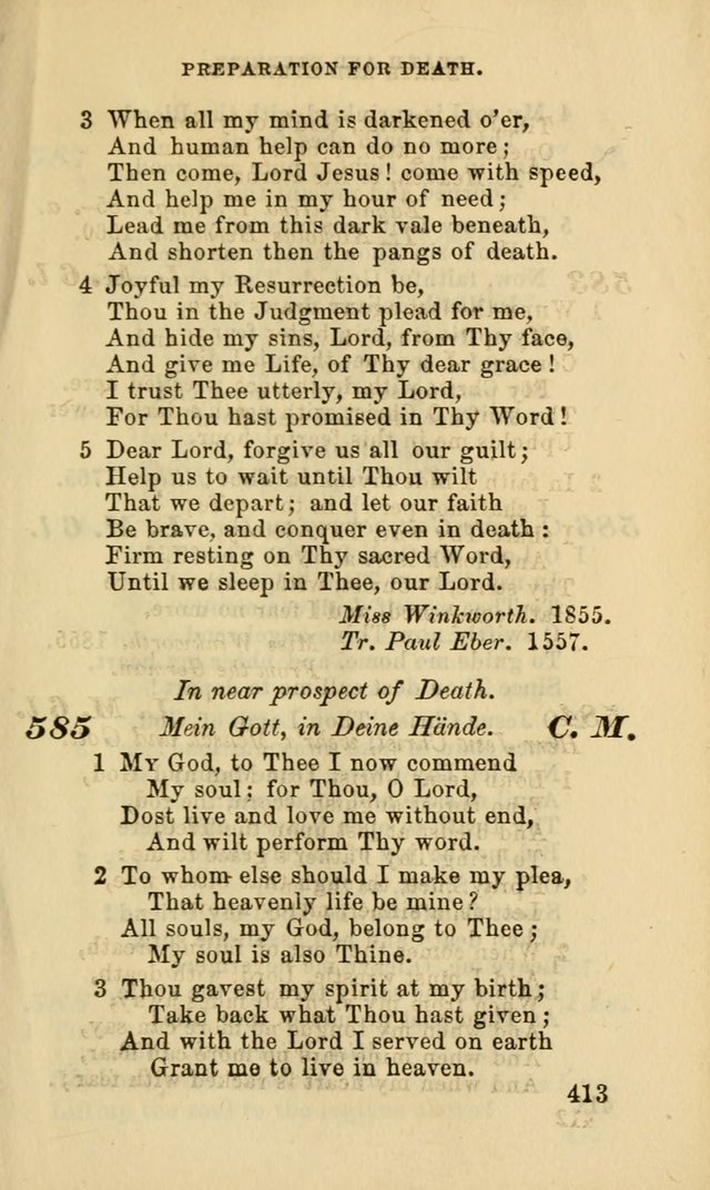 Hymns for the use of the Evangelical Lutheran Church, by the Authority of the Ministerium of Pennsylvania page 413