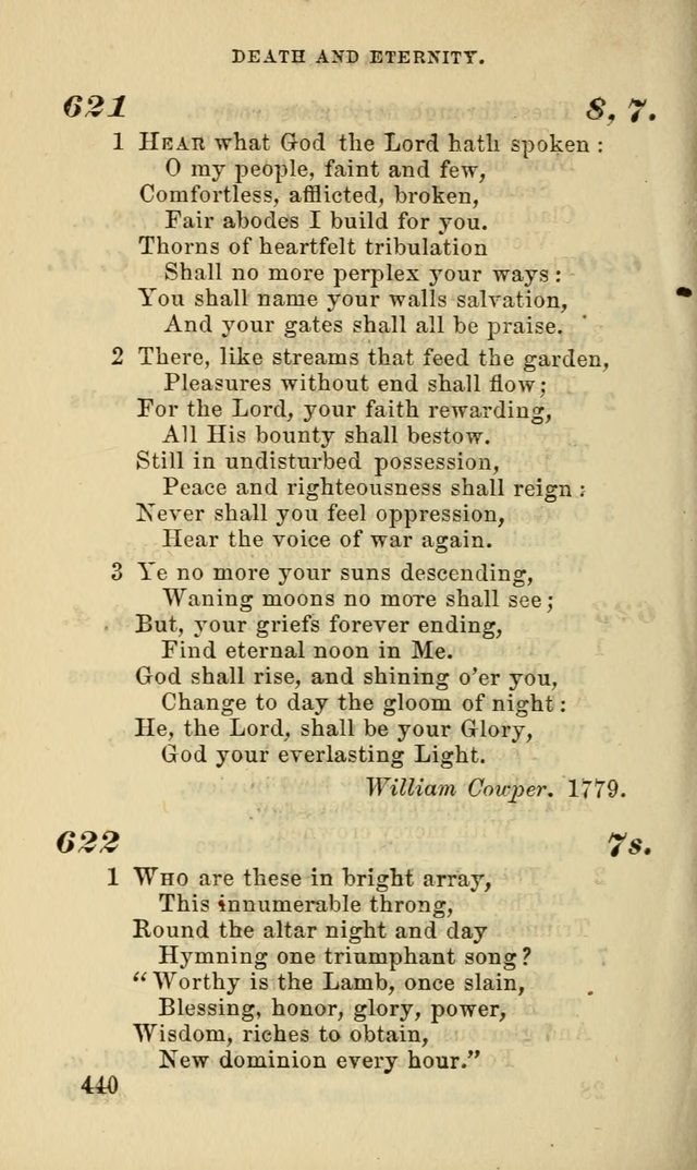Hymns for the use of the Evangelical Lutheran Church, by the Authority of the Ministerium of Pennsylvania page 440