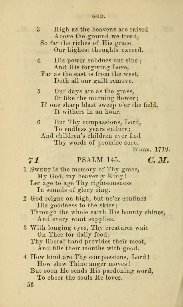 Hymns for the use of the Evangelical Lutheran Church, by the Authority of the Ministerium of Pennsylvania page 56