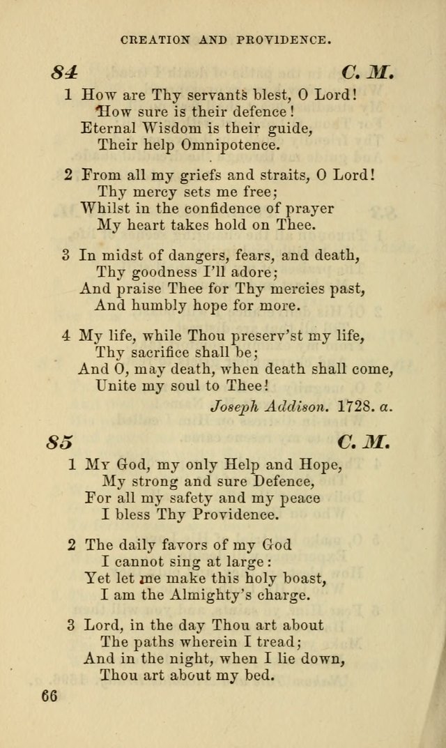 Hymns for the use of the Evangelical Lutheran Church, by the Authority of the Ministerium of Pennsylvania page 66