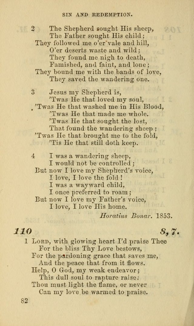 Hymns for the use of the Evangelical Lutheran Church, by the Authority of the Ministerium of Pennsylvania page 82