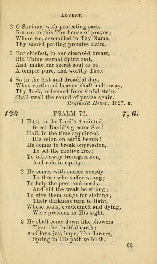 Hymns for the use of the Evangelical Lutheran Church, by the Authority of the Ministerium of Pennsylvania page 93