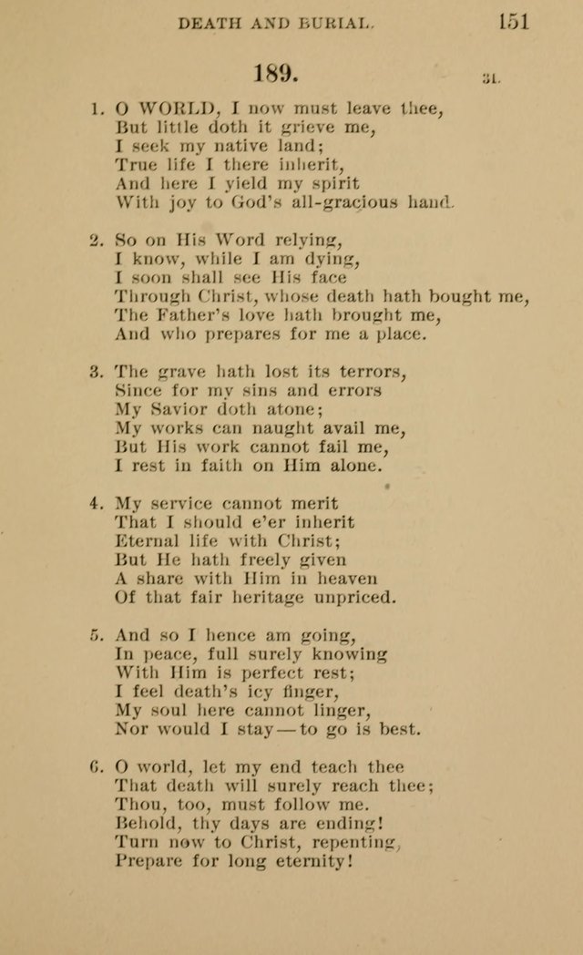 Hymnal for Evangelical Lutheran Missions page 151