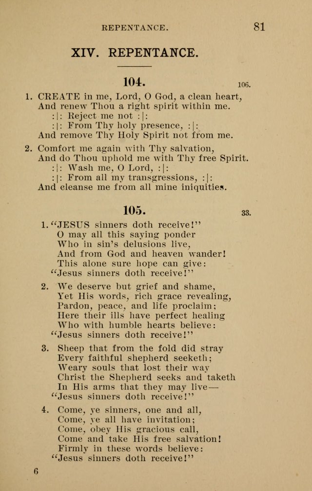 Hymnal for Evangelical Lutheran Missions page 81