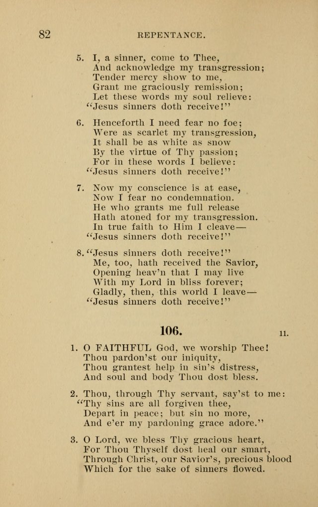 Hymnal for Evangelical Lutheran Missions page 82