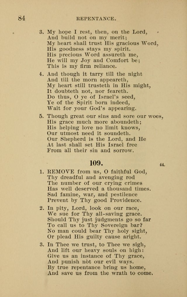 Hymnal for Evangelical Lutheran Missions page 84