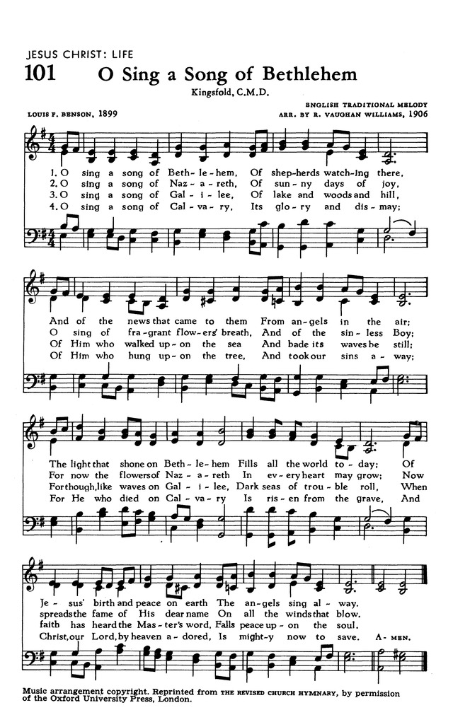 The Hymnal of The Evangelical United Brethren Church page 110