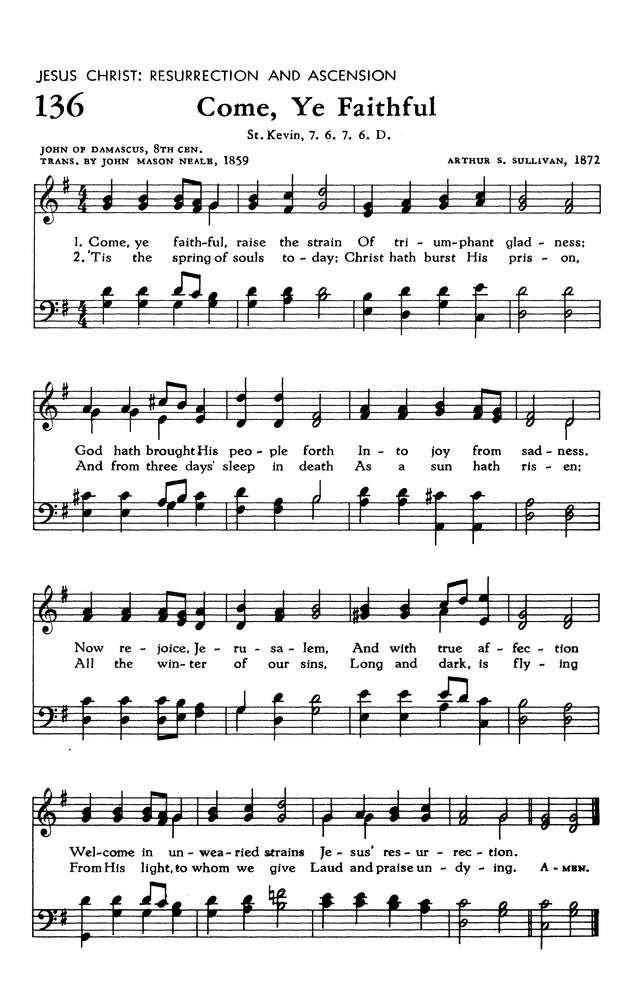 The Hymnal of The Evangelical United Brethren Church page 140