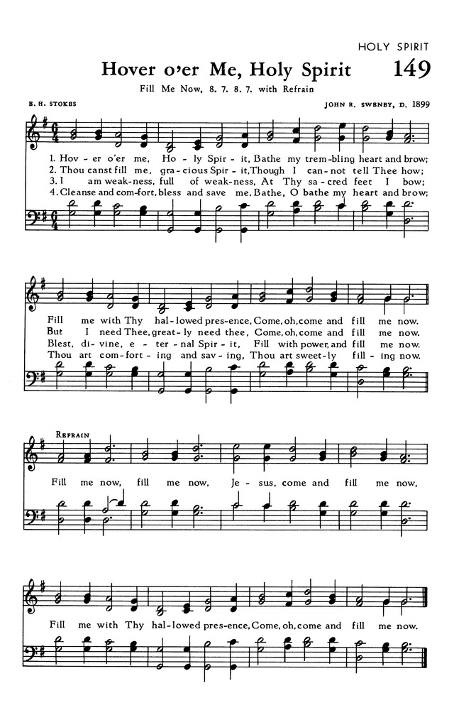 The Hymnal of The Evangelical United Brethren Church page 151