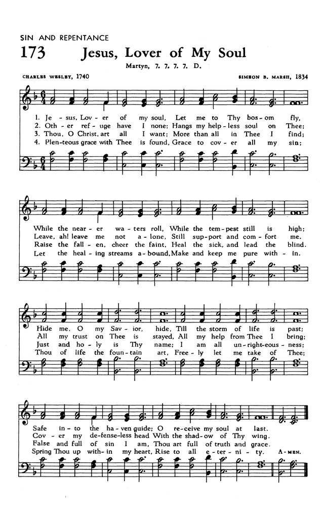 The Hymnal of The Evangelical United Brethren Church page 172