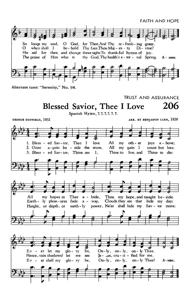 The Hymnal of The Evangelical United Brethren Church page 201
