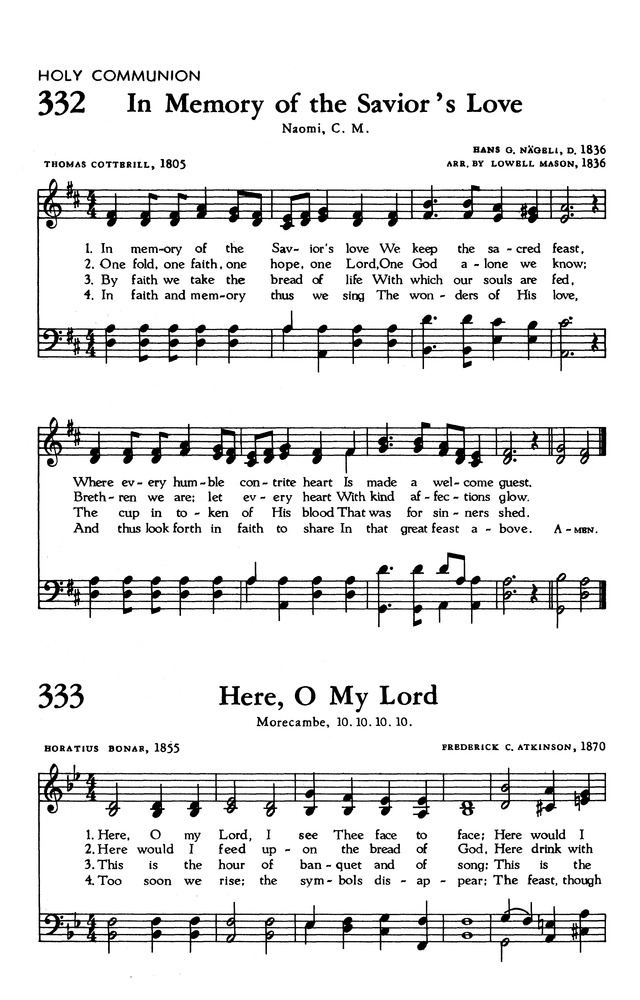 The Hymnal of The Evangelical United Brethren Church page 308