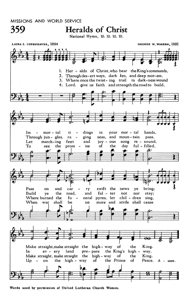 The Hymnal of The Evangelical United Brethren Church page 330