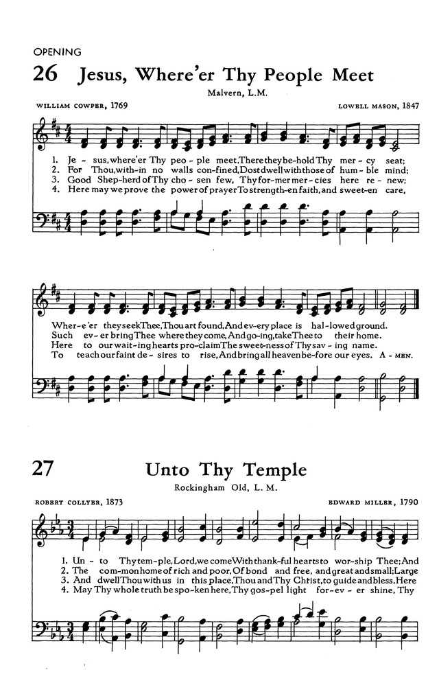 The Hymnal of The Evangelical United Brethren Church page 44