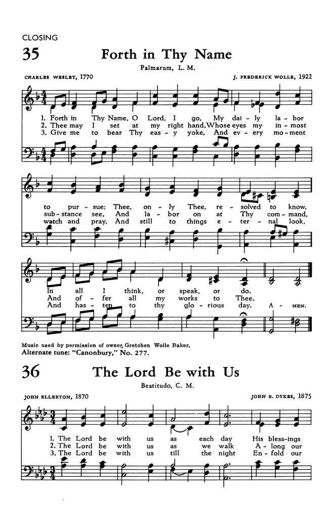 The Hymnal of The Evangelical United Brethren Church page 52