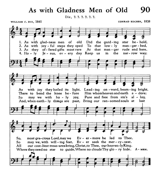 The Hymnal of The Evangelical United Brethren Church page Z090