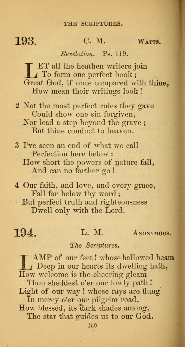 Hymns for Christian Devotion: especially adapted to the Universalist denomination. (New ed.) page 150