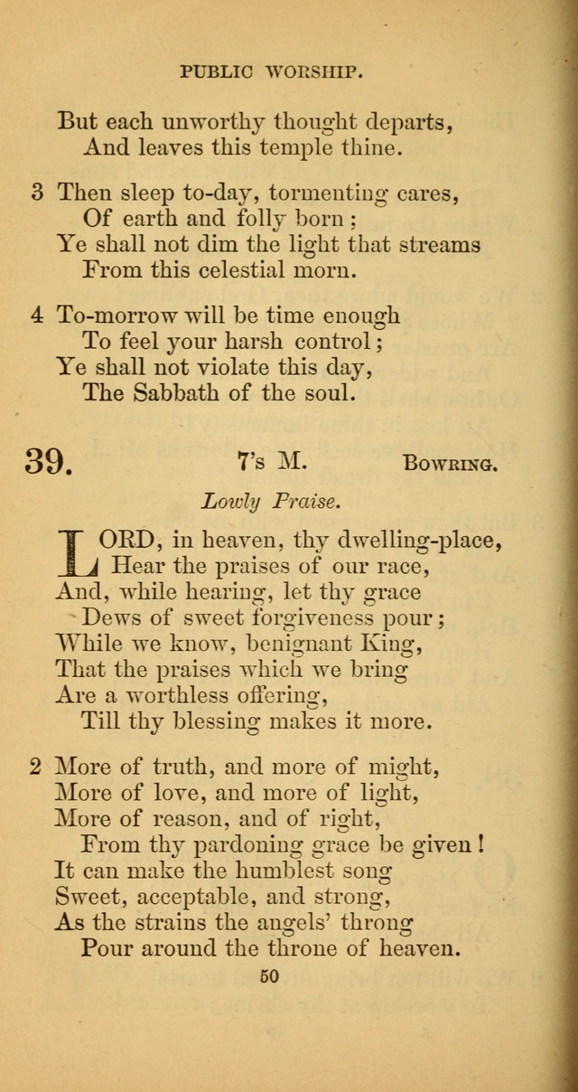 Hymns for Christian Devotion: especially adapted to the Universalist denomination. (New ed.) page 50