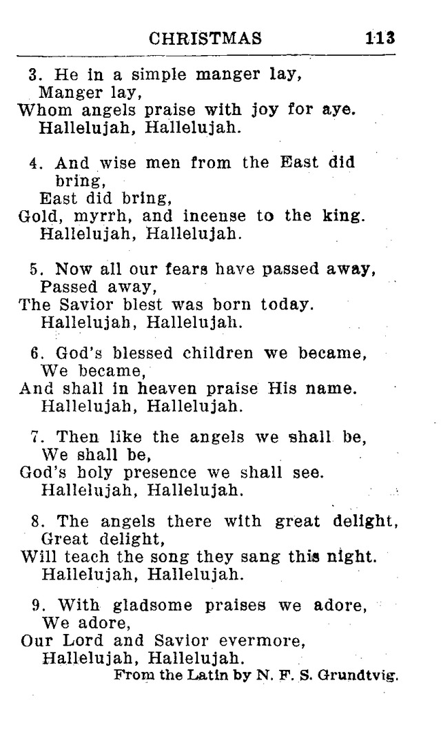 Hymnal for Church and Home (2nd ed.) page 113