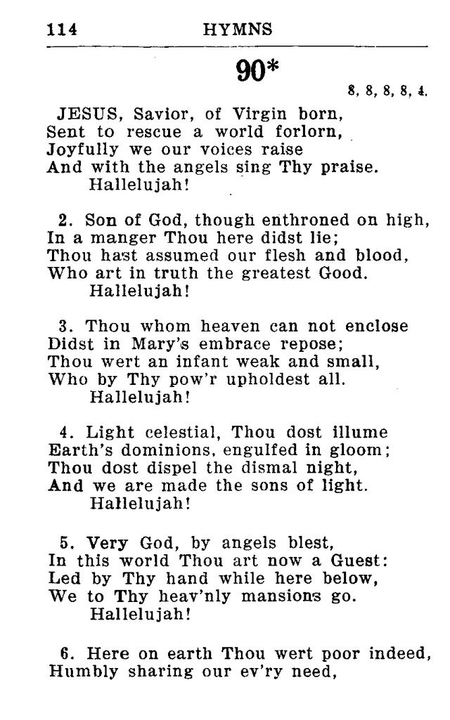Hymnal for Church and Home (2nd ed.) page 114