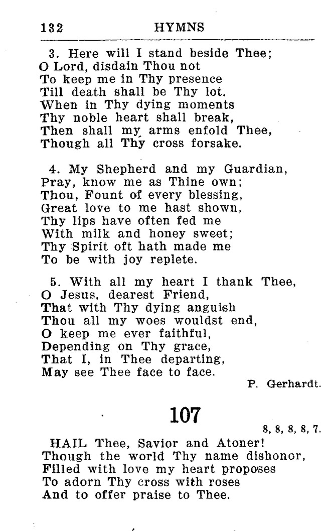 Hymnal for Church and Home (2nd ed.) page 132