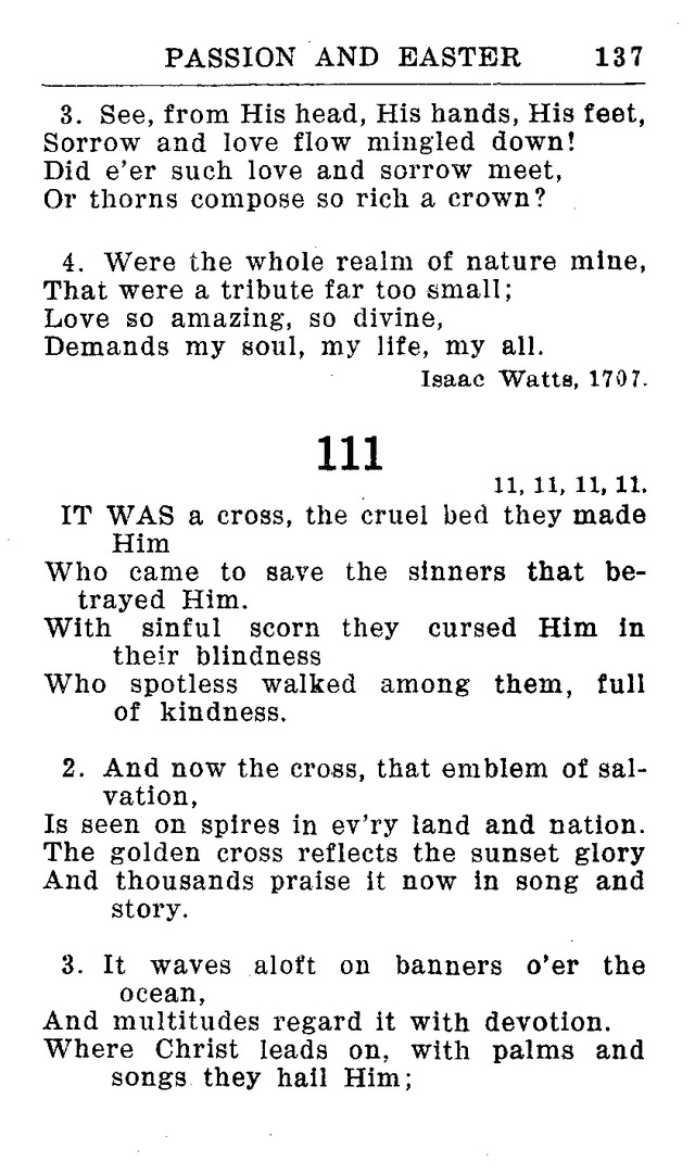 Hymnal for Church and Home (2nd ed.) page 137