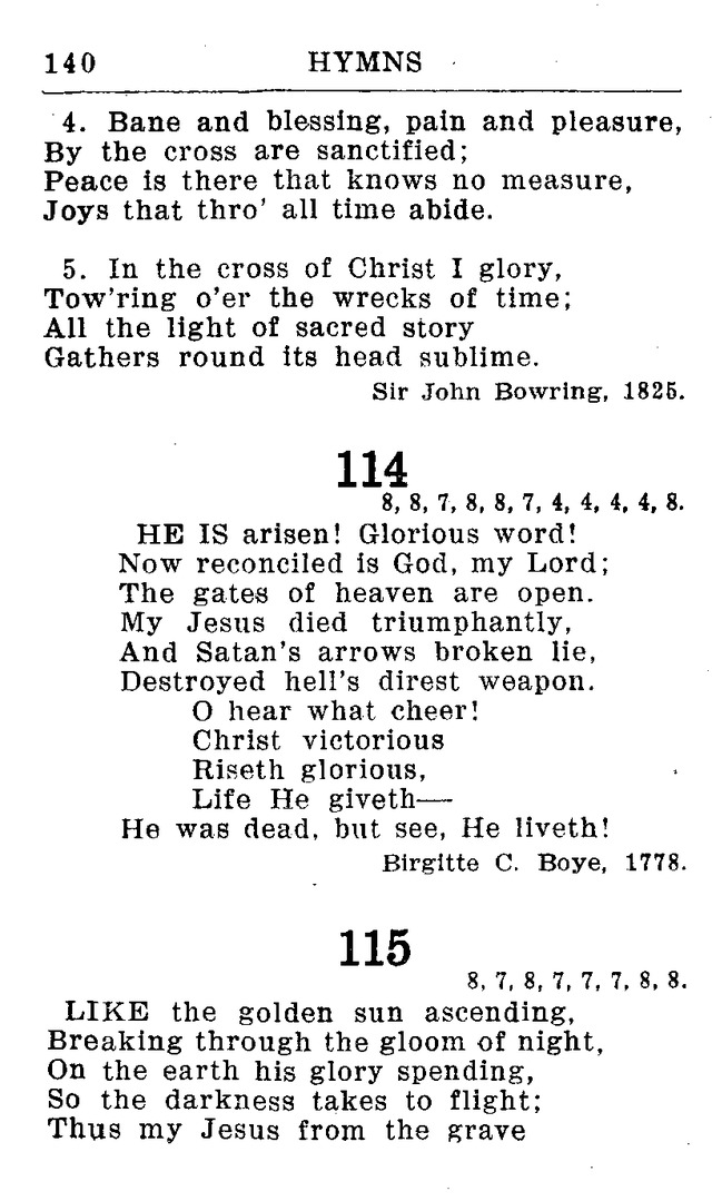 Hymnal for Church and Home (2nd ed.) page 140