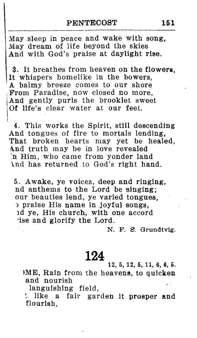 Hymnal for Church and Home (2nd ed.) page 151