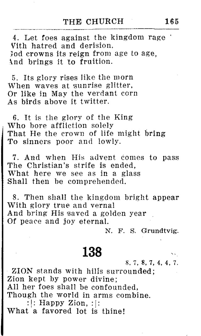 Hymnal for Church and Home (2nd ed.) page 165