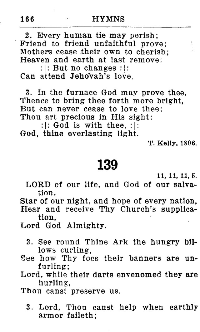 Hymnal for Church and Home (2nd ed.) page 166