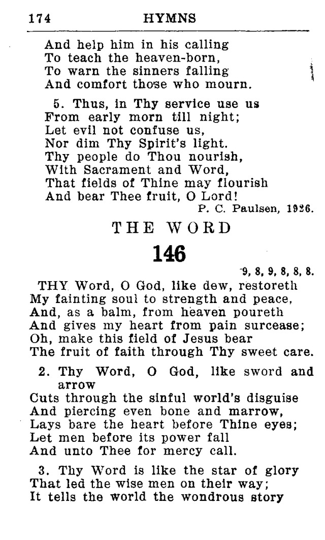 Hymnal for Church and Home (2nd ed.) page 174