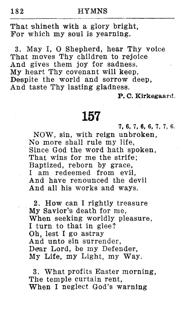 Hymnal for Church and Home (2nd ed.) page 182