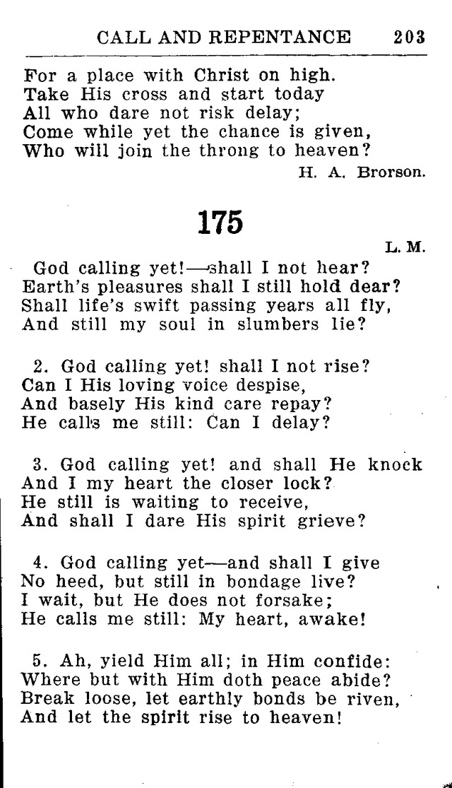 Hymnal for Church and Home (2nd ed.) page 203