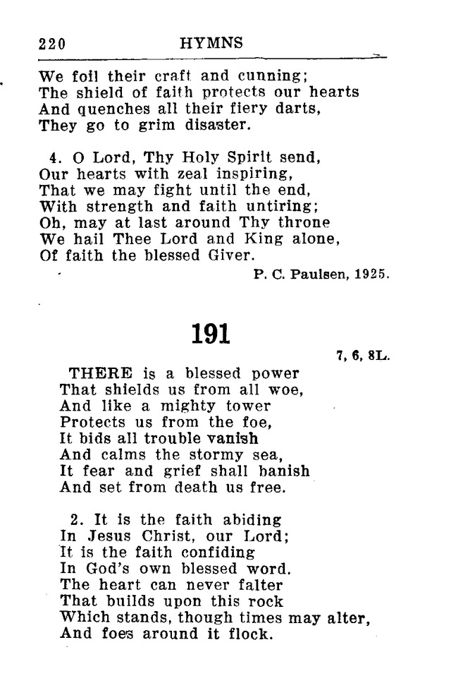 Hymnal for Church and Home (2nd ed.) page 220