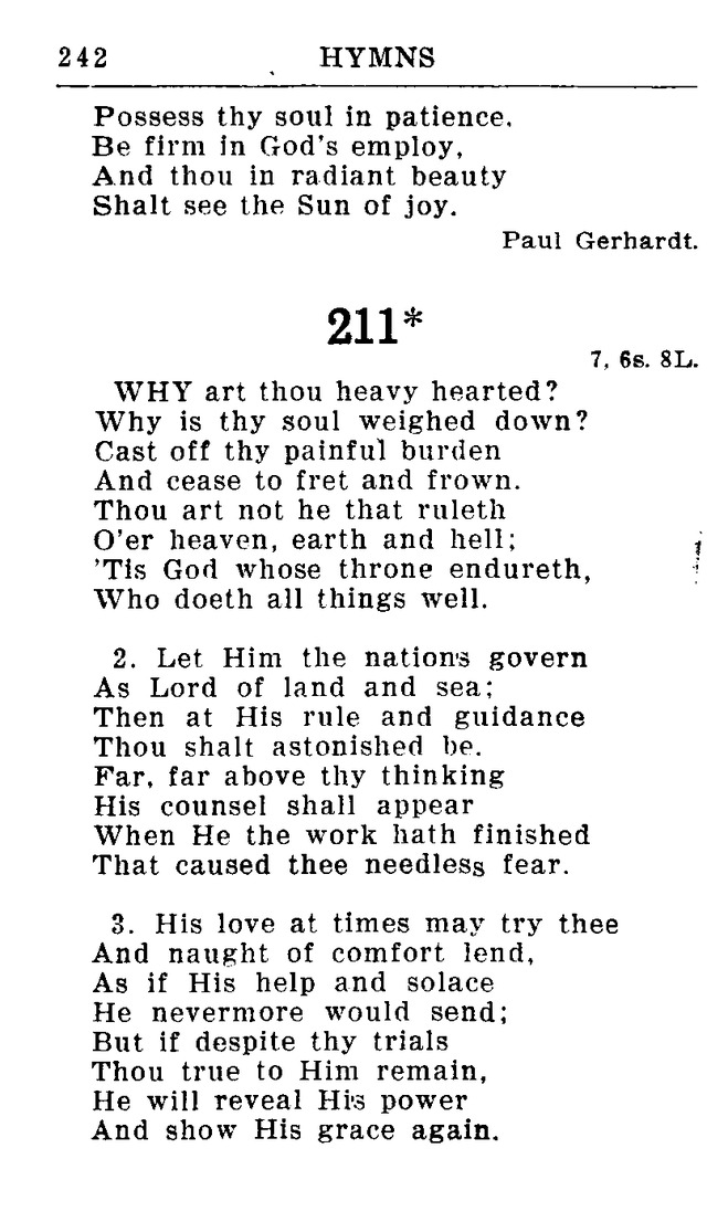 Hymnal for Church and Home (2nd ed.) page 242