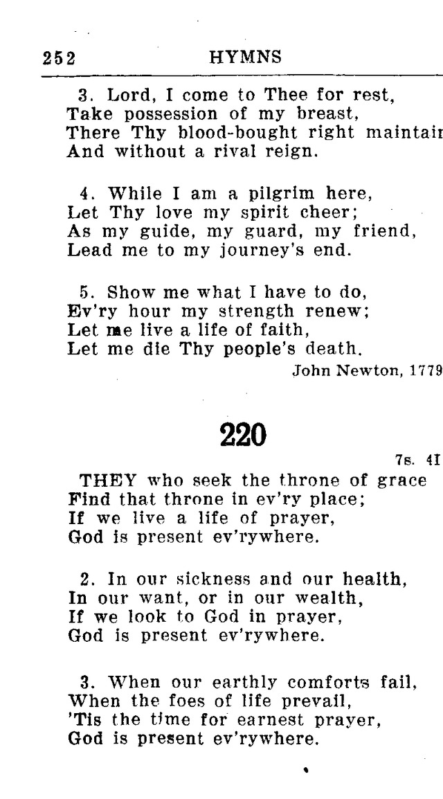 Hymnal for Church and Home (2nd ed.) page 252