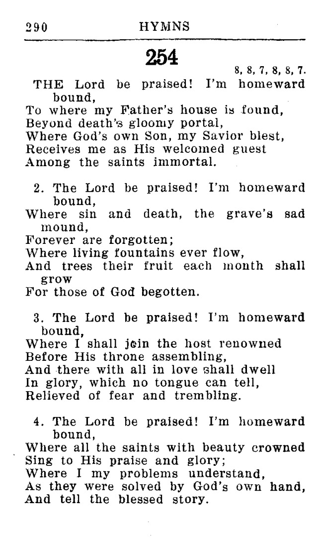Hymnal for Church and Home (2nd ed.) page 290