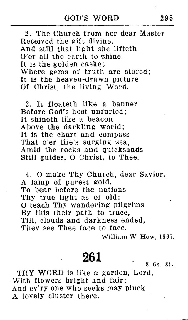 Hymnal for Church and Home (2nd ed.) page 295