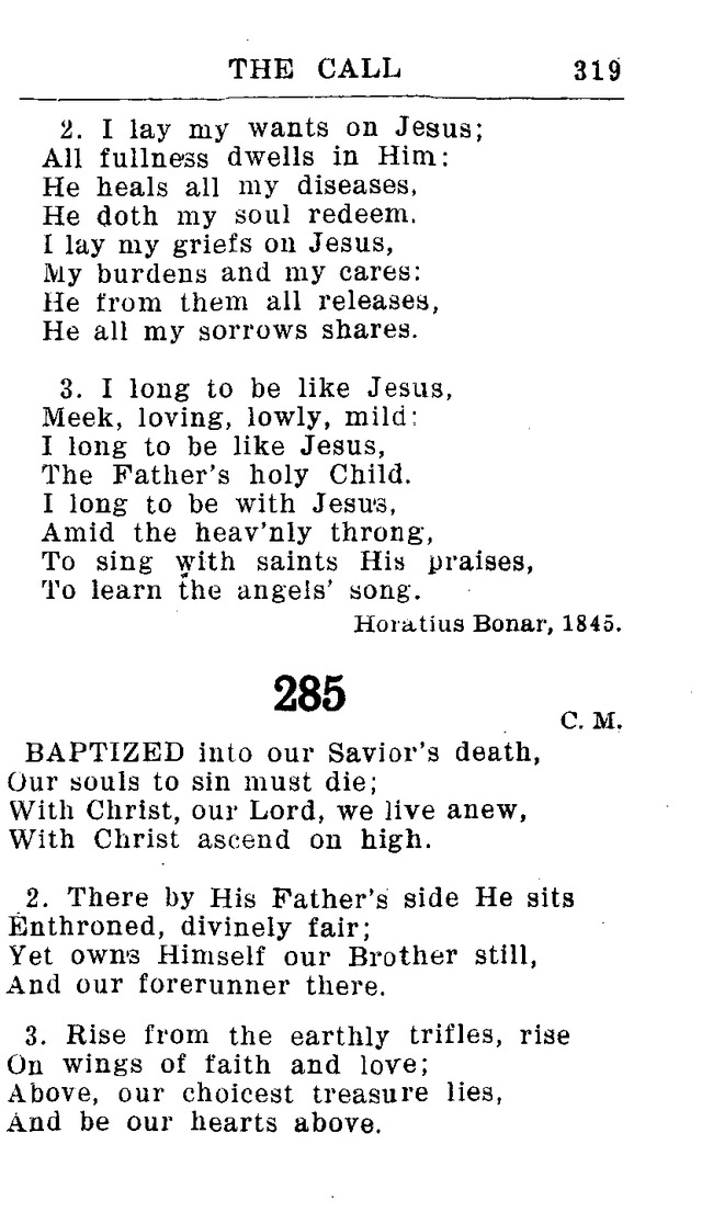Hymnal for Church and Home (2nd ed.) page 319