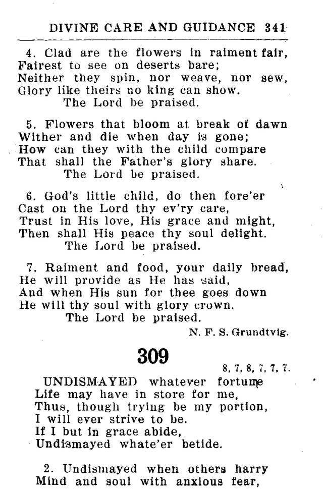Hymnal for Church and Home (2nd ed.) page 341