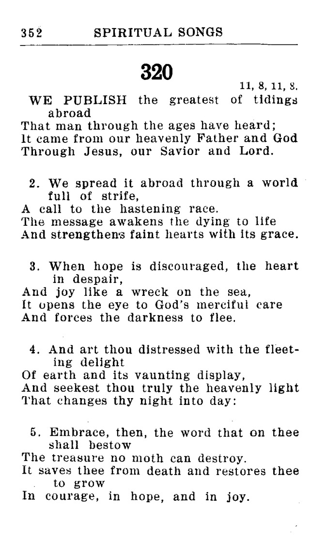 Hymnal for Church and Home (2nd ed.) page 352
