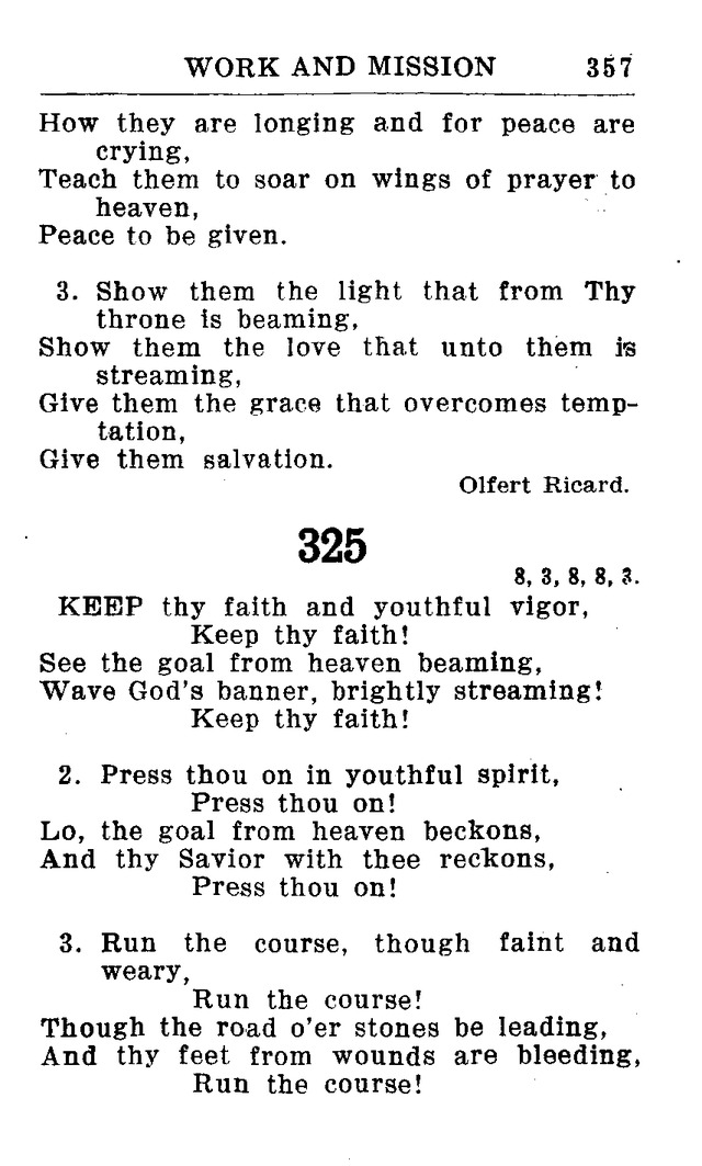 Hymnal for Church and Home (2nd ed.) page 357