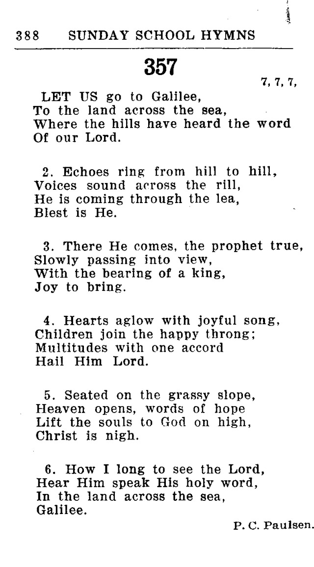 Hymnal for Church and Home (2nd ed.) page 388