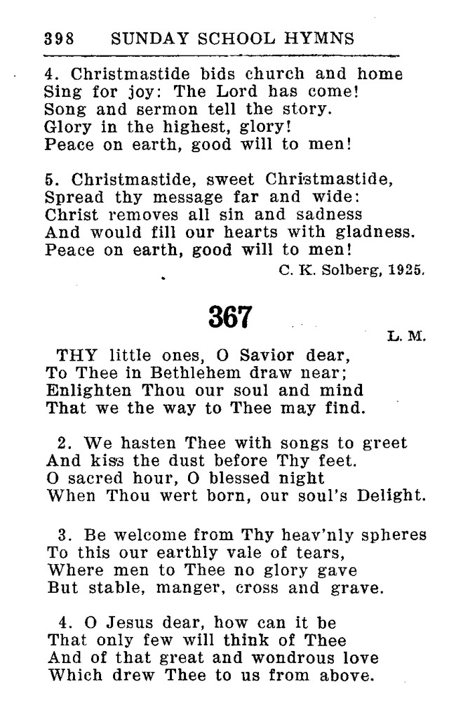 Hymnal for Church and Home (2nd ed.) page 398